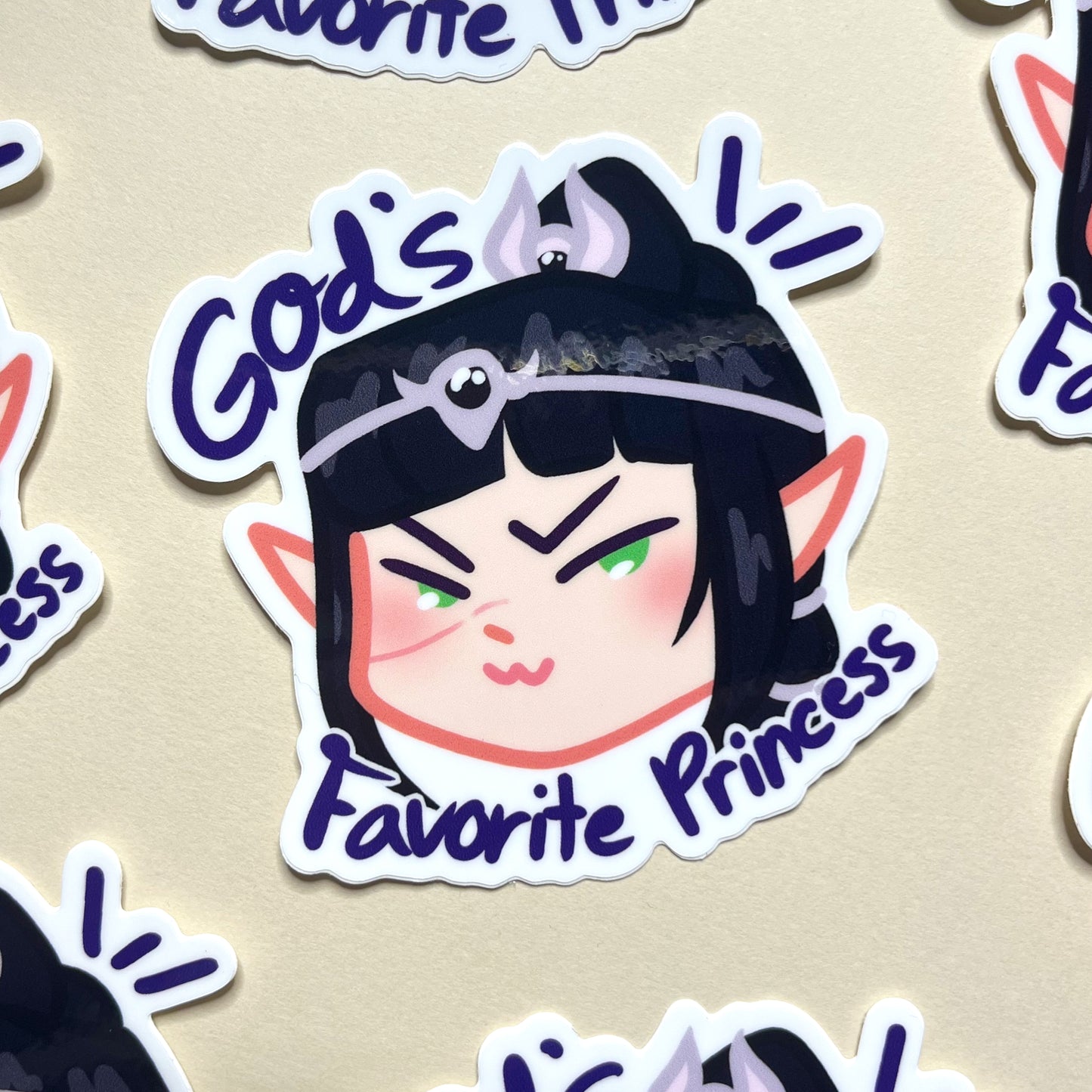 God's Favorite Princess Sticker