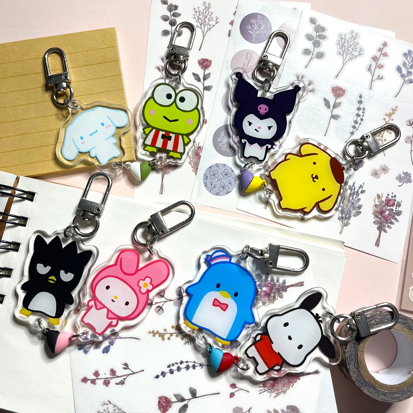 Sanrio Magnetic Heart Charms