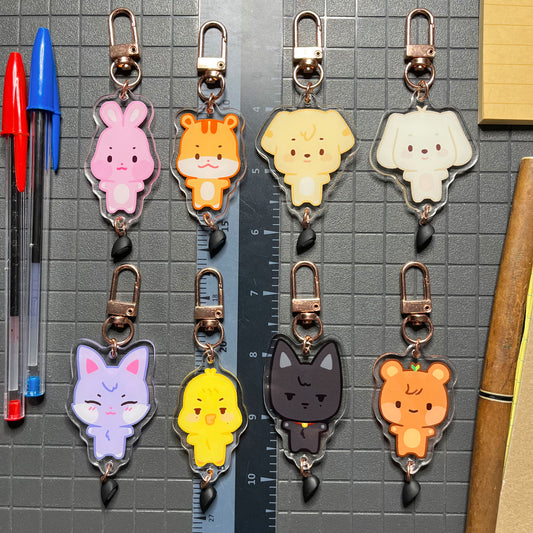 Ateez Aniteez Magnetic Heart Charms