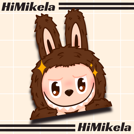 Labubu Peeker Decal