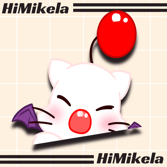 Moogle Peeker Decal