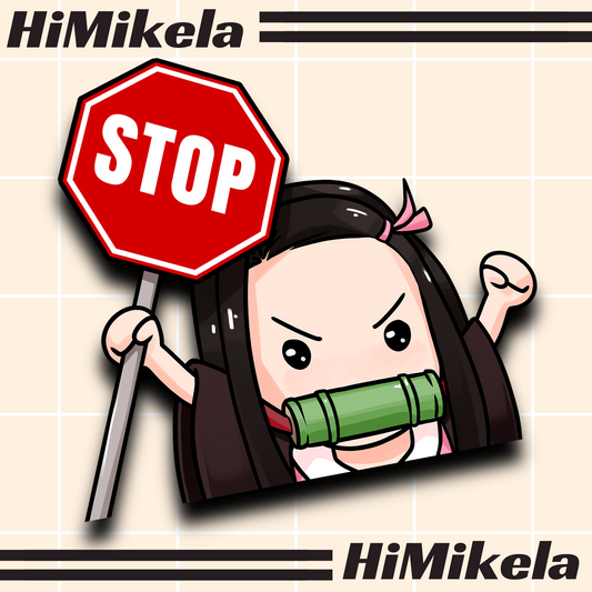 Nezuko Peeker Decal