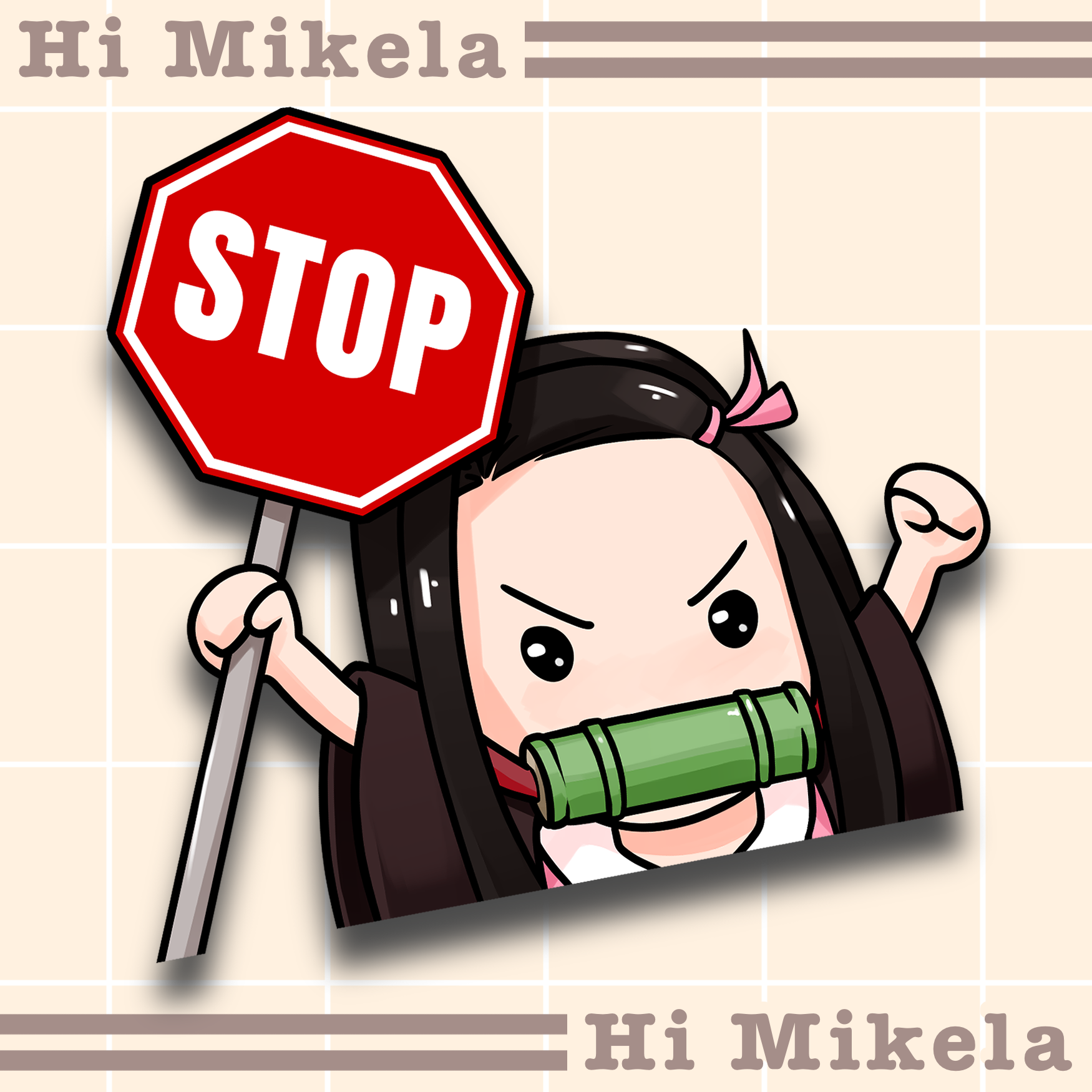 Nezuko Peeker Decal – HiMikela