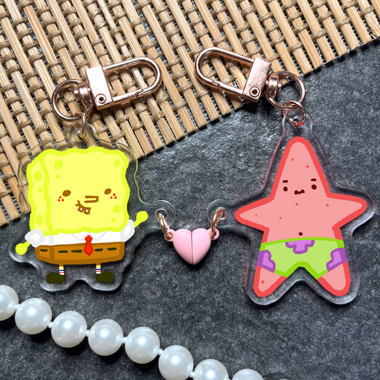 Bikini Bottom Besties Heart Charms