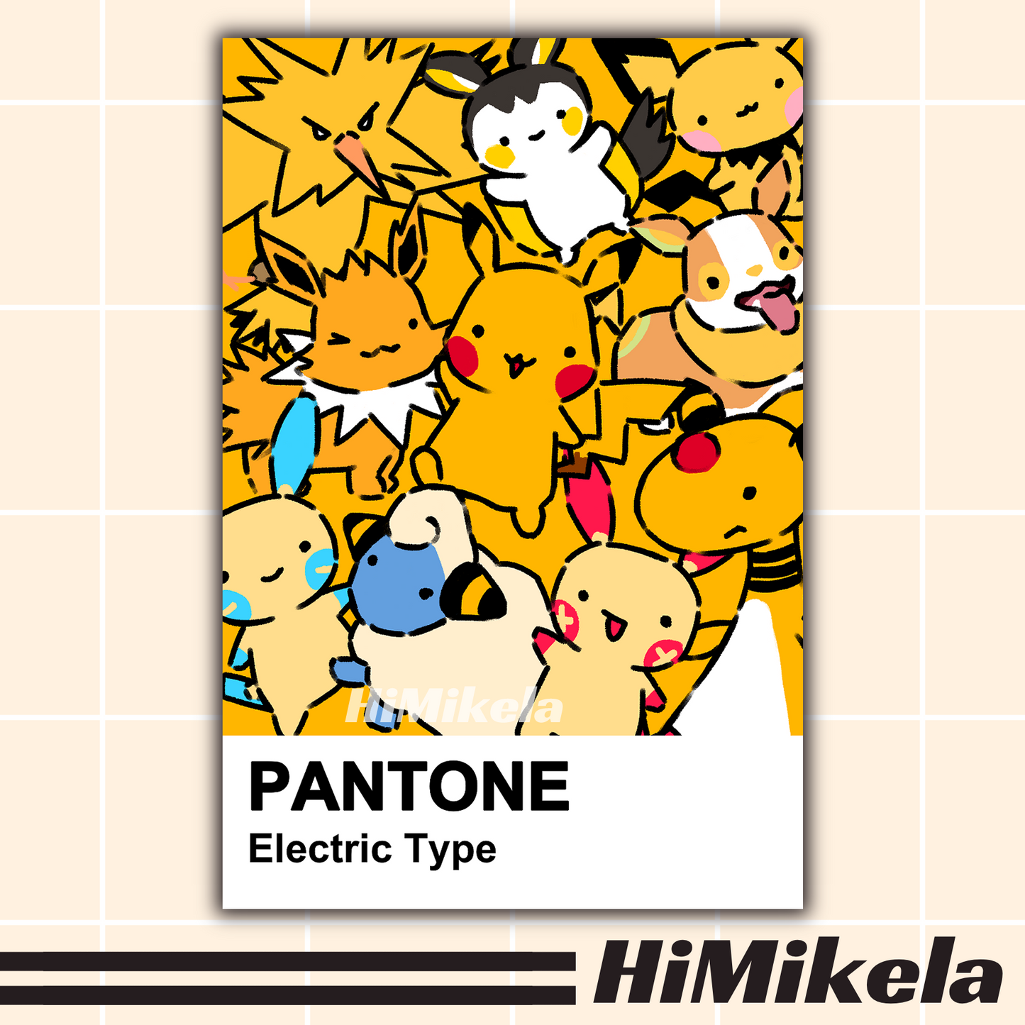 Poke Pantone Small Prints