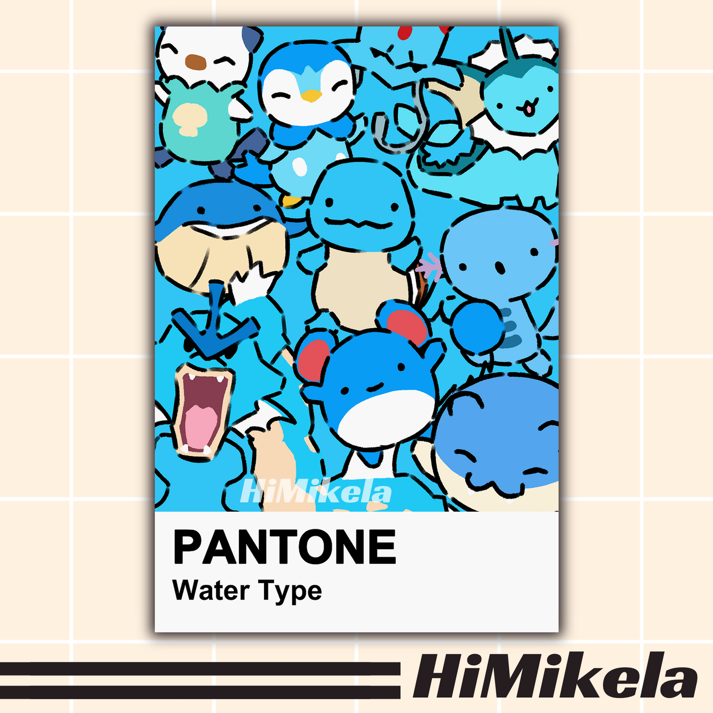 Poke Pantone Small Prints