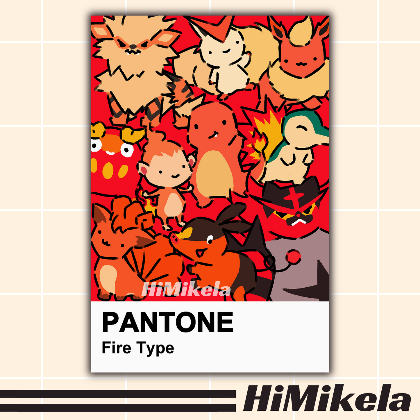 Poke Pantone Small Prints
