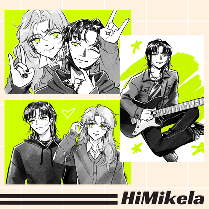 Green Yuri Small Prints