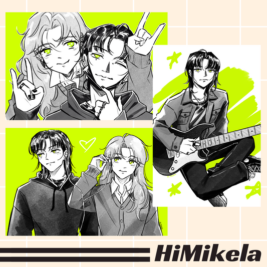 Green Yuri Small Prints