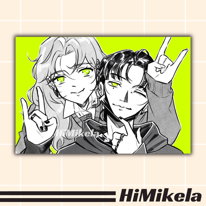 Green Yuri Small Prints