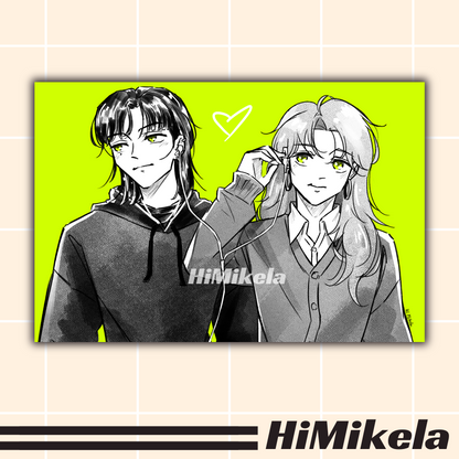 Green Yuri Small Prints