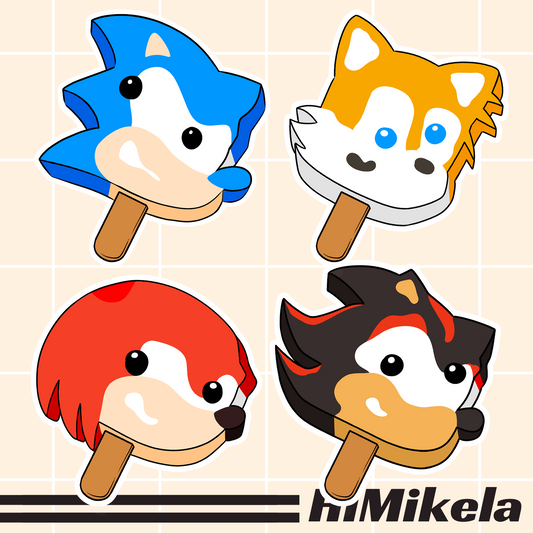 Sonic Popsicle Stickers