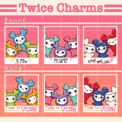 Twice Lovelys Polaroid Acrylic Charms