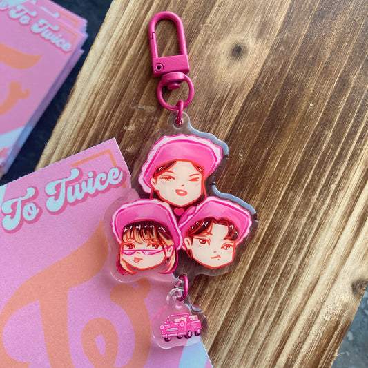 Twice Hello Unit Connected Acrylic Charm