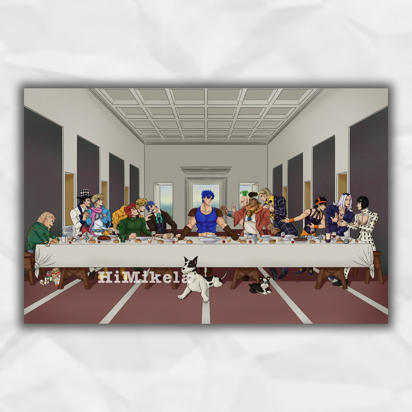 JJBA The Last Supper 11x17 Print