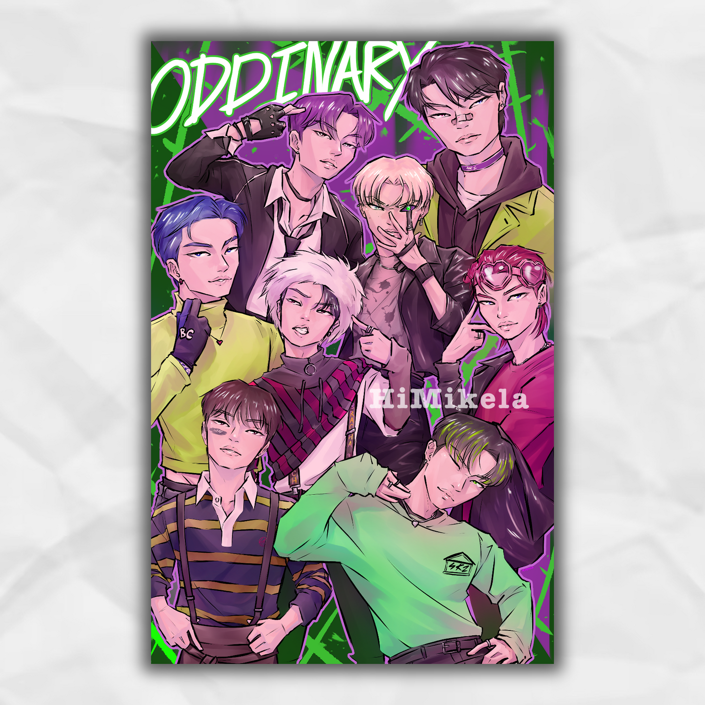 Stray Kids Maniac Oddinary 11x17 Print