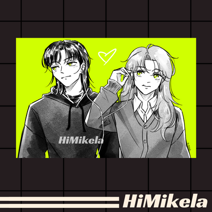 Green Yuri Small Prints