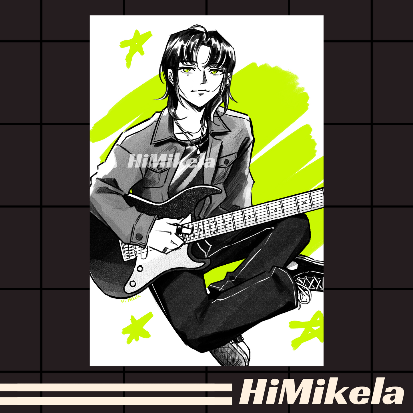 Green Yuri Small Prints