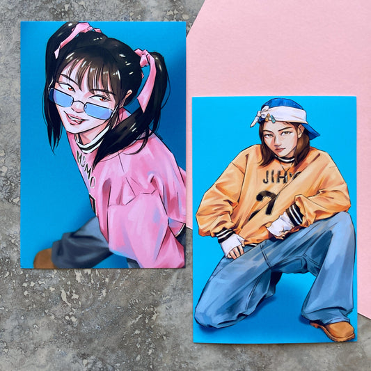 Twice Momo Jihyo Y2K Small Prints