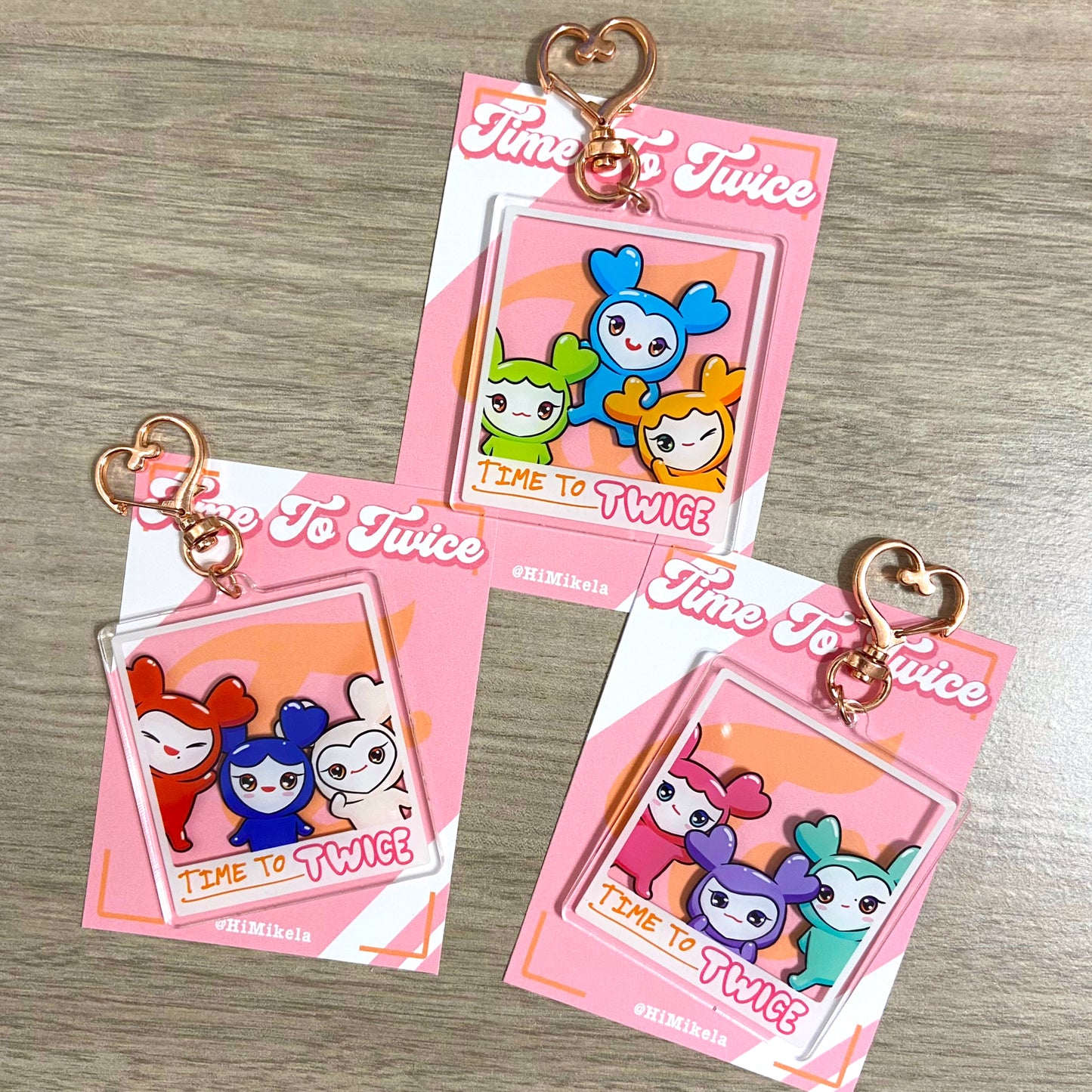 Twice Lovelys Polaroid Acrylic Charms