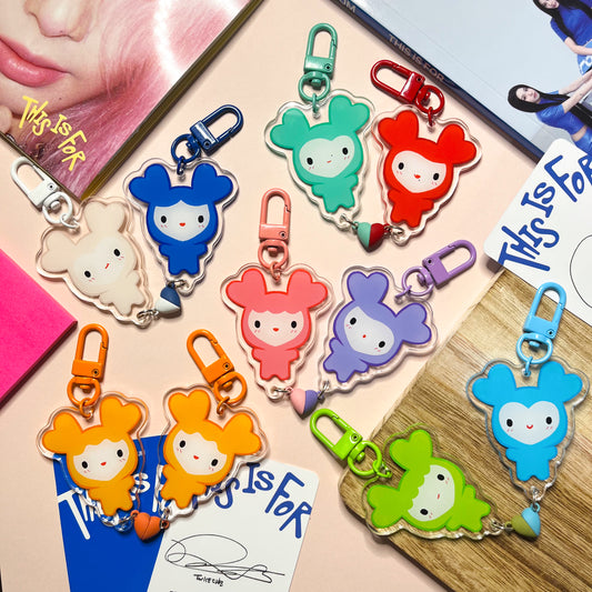 Twice Lovely Magnetic Heart Charms