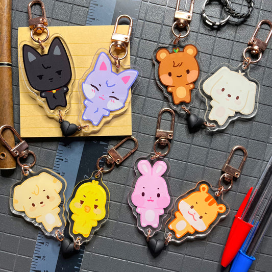 Ateez Aniteez Magnetic Heart Charms