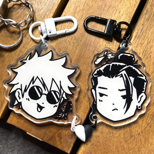 Gojo & Geto Magnetic Heart Charms