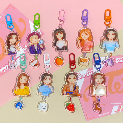 Twice Connected Acrylic Charms