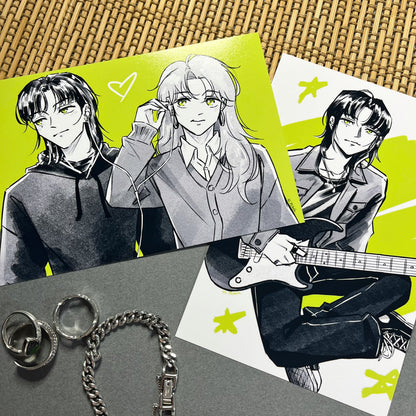 Green Yuri Small Prints