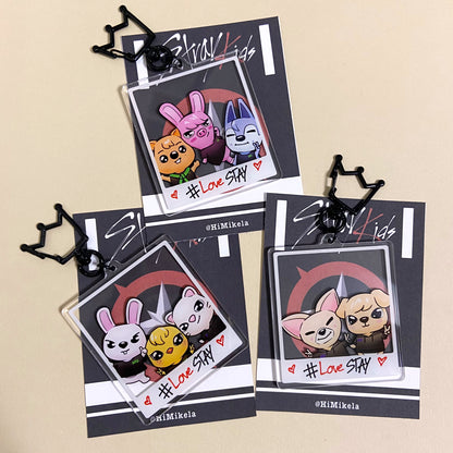 Stray Kids Skzoo Polaroid Acrylic Charms