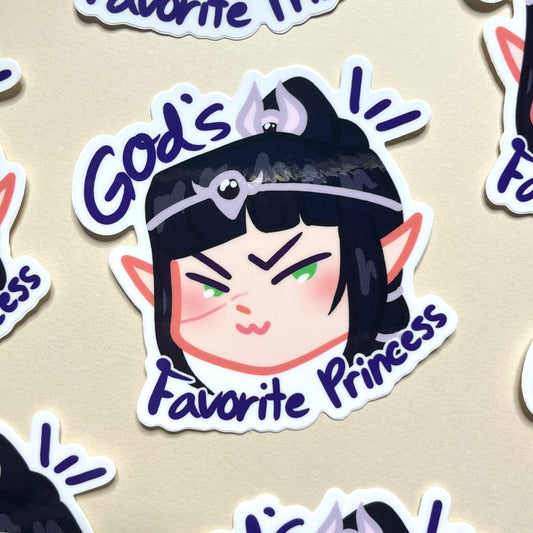 God's Favorite Princess Sticker
