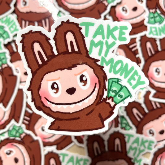 Take My Money Sticker